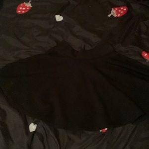 Black miniskirt